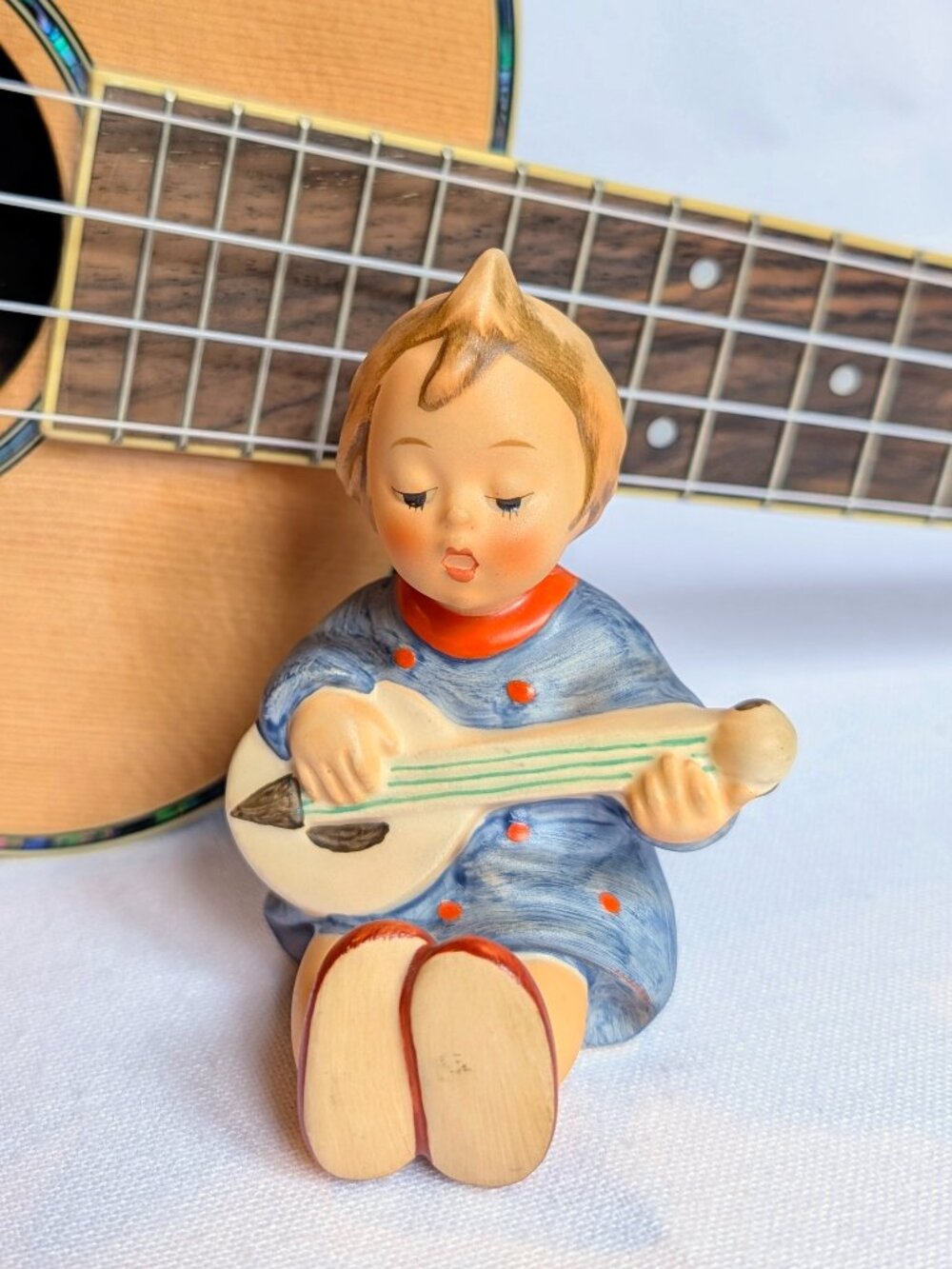 M.I. Hummel - Titled "JOYFUL" - Porcelain Figurine 1970's